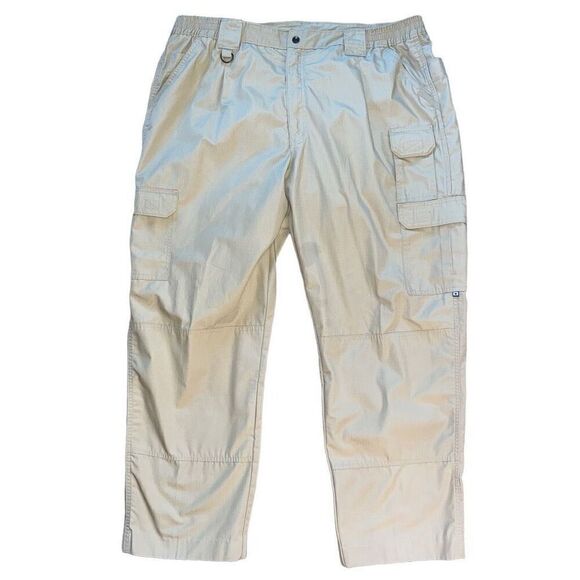 Propper Mens Cargo Pants Size 44/36‎ Khaki Solid Tactical Utility Cotton Blended - Picture 1 of 6